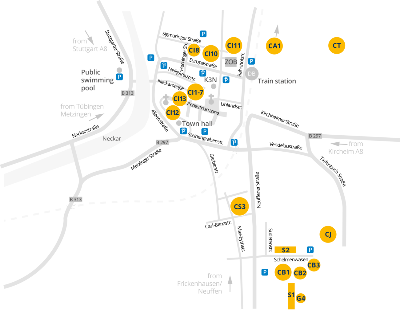 Survey map Nuertingen